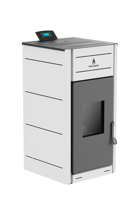 Unica pellet stove - white color 6