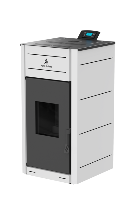 Unica pellet stove - white color 5